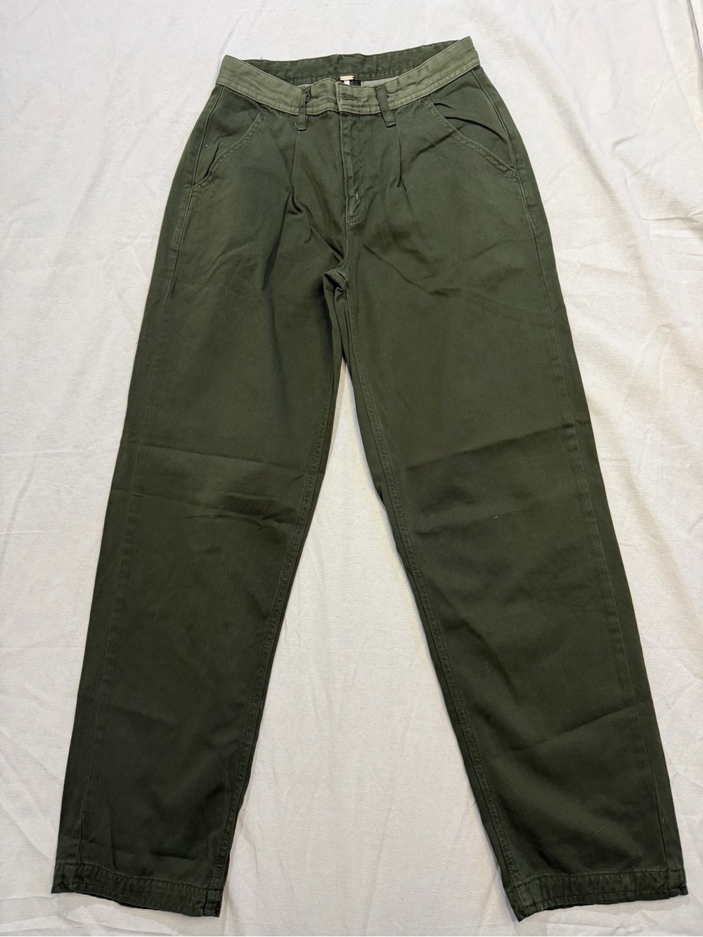 NWOT Free People Olive Green Chinos SIZE 0